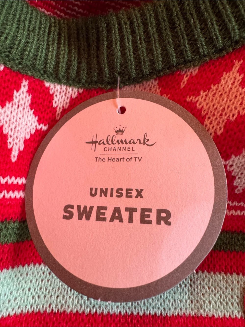 Hallmark Channel Christmas Ugly Sweater Movie Watching Sweater large NWT - Picture 6 of 8